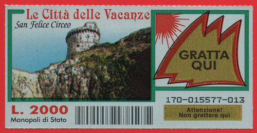 Gratta vinci lotteria - e,