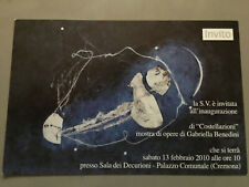 cartolina invito Cremona Gabriella Benedini costellazioni 2010