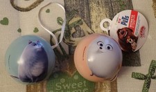 PALLINE PORTAMONETE DI CIOCCOLATO  PETS e TROLLS  2016  (vuote, da collezione!)