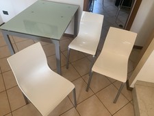 3 Sedie Moderne Bianche -USATE