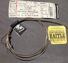 Mick Thomson AUTOGRAFATO E DATATO palco usato corde chitarra slipknot chitarrista  