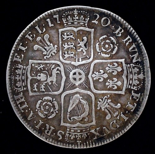 Moneta argento 1720 giorgio - giorgio, i