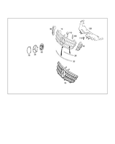 Mercedes w164 listello - w164, ml