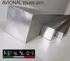 Barra Quadra Alluminio AVIONAL AW-2011 da 40 45 50 60 70 mm IN DIVERSE LUNGHEZZE