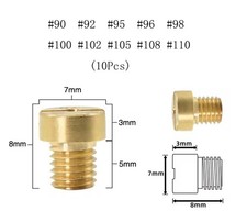 Set 10 Getti Massimo Carburatore Dell’Orto PHBG PHDG SHA 