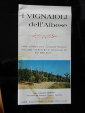 I VIGNAIOLI DELL'ALBESE PRODUZIONE VINO BELLA BROCHURE PUBBLICITARIA
