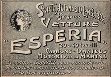 PUBBLICITA' 1907 VETTURE