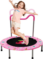 Trampolino Elastico per Bambini,Tappeto Elastico Pieghevole per Bambini Con Picc