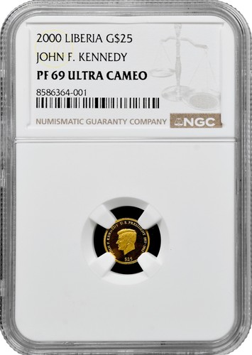 Liberia dollari 2000 ngc - liberia,