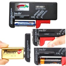 Tester misuratore per batterie AA AAA C D 9V - 1,5V misuratore capacità V Volt