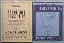 Antologia Pianistica + La Tecnica Pianistica Piccioli Longo Curci Spartiti