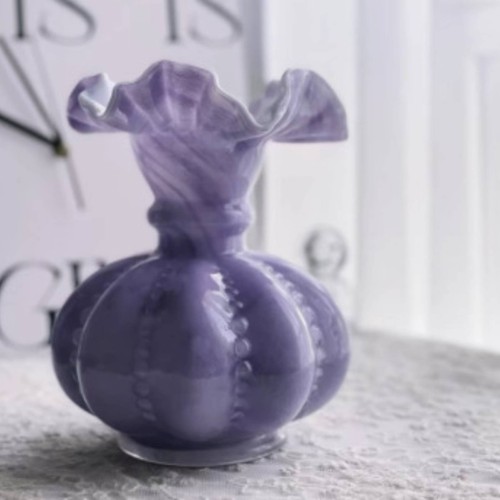 Vaso cristallo viola stile - in,