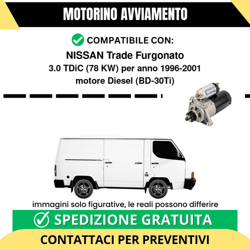 Motorino avviamento nissan - avviamento,