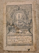 Santino francese e certificato