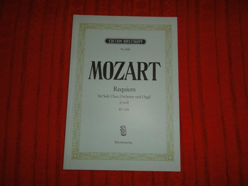 Requiem kv626 mozart spartito - requiem,