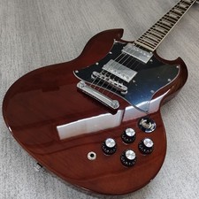SG Chitarra Elettrica Marrone Palissandro Fingerboard Corpo Mogano & US Consegna Rapida