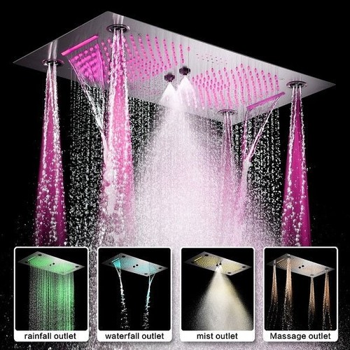 Soffione doccia led musica