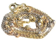 Collana BSI oro 14k tri