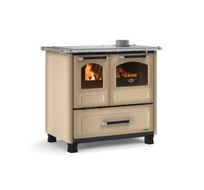 STUFA CUCINA A LEGNA NORDICA FAMILY 4,5 - CAPPUCCINO
