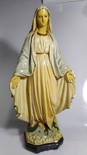 Scultura policroma madonna - madonna, di