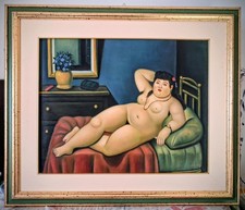 Coppia botero dipinto oleo - botero,