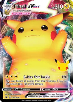 Pikachu vmax swsh062 - vmax,