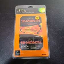 Scheda abbonamento Xbox Live originale 12 mesi SIGILLATA IN FABBRICA NOS