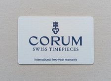 CORUM Garanzia Guarantee