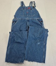 Salopette DICKIES blu W32 L25 media uomo 100% cotone tuta denim