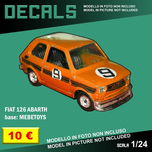 Decals repro fiat 126 abarth - repro,