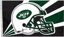 Casco New York NY Jets NFL Deluxe 3x5 interno/esterno banner bandiera nuovo