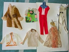 Lotto 7 vestitini vintage  di Barbie anni 60-70 Mattel