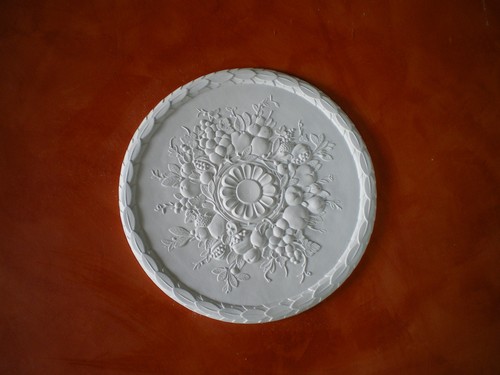 Rosoni gesso bianco per - in,