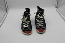 Converse AllStar Scarpe In Denim Blu Scuro Con Strappi Taglia 38 #A0325