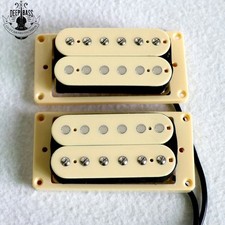 Set Humbucker Pickup Chitarra Elettrica Epiphone Les Paul Ivory N&B Calamita Ceramica