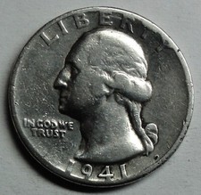 USA One 1/4 dollaro 1941 da