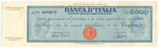 5000 Lire 12/07/1947 R2  TESTINA  titolo provvisorio Certificato