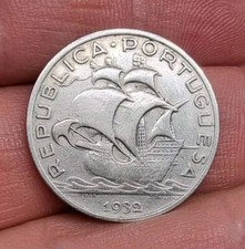 Portogallo / 5 scudi 1932 moneta d'argento