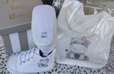 Set Scarpine e bavaglino neonato personalizzate Nascita ,regalo...varie taglie
