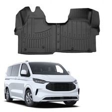 3D Tappeti Tappetini Auto In Gomma Su Misura Per Ford Transit Custom 2023 2-Pcs