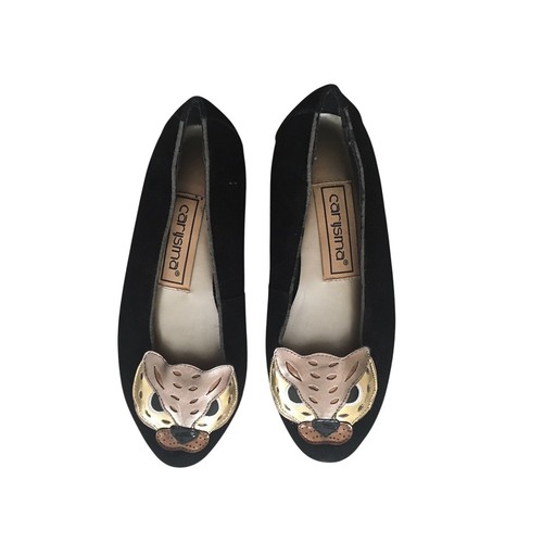 Ballerine testa gatto pelle - di,