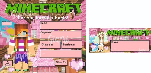 Etichette minecraft per - etichette,