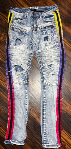 Jeans uomo preme indaco skinny - preme,