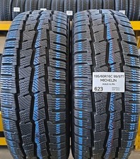 2x PNEUMATICI 195 60 R 16C 99/97T 6PR MICHELIN GOMME USATE 95% RESIDUO TERMICHE 