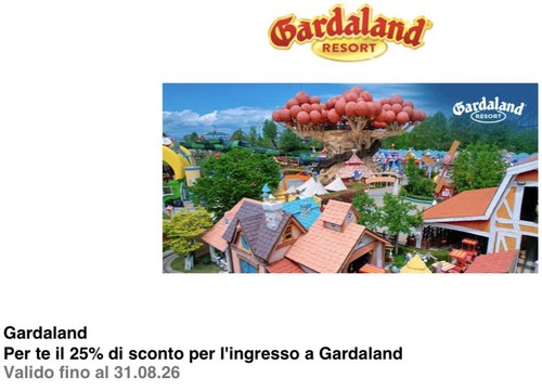 Ingresso gardaland parco - ingresso, a