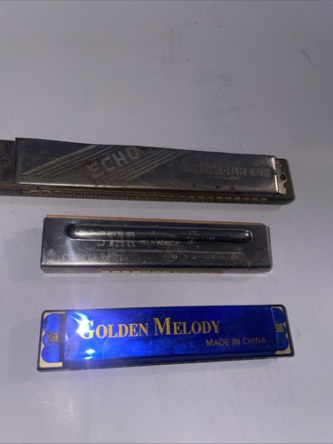 Armonica vintage molto - armonica, x3