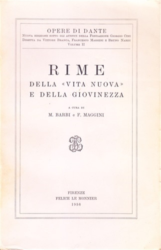 Dante alighieri rime - dante,alighieri.,