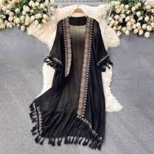 Women Cardigan Coat Boho Long