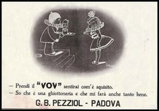 PUBBLICITA' 1923 VOV PEZZIOL
