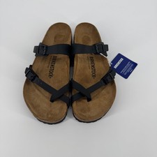 Sandali Birkenstock Yara neri Birko-Flor taglia 39 (US 8-8,5) regolari nuovi con etichette